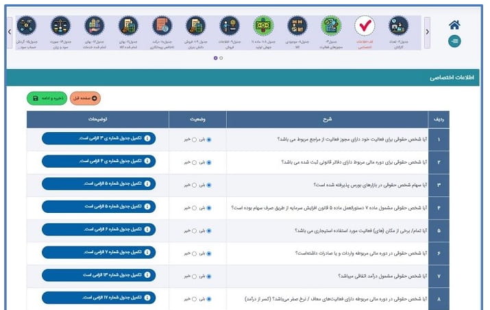 خدمات مالیاتی تصویر ارسال اظهارنامه عملکرد مالیاتی