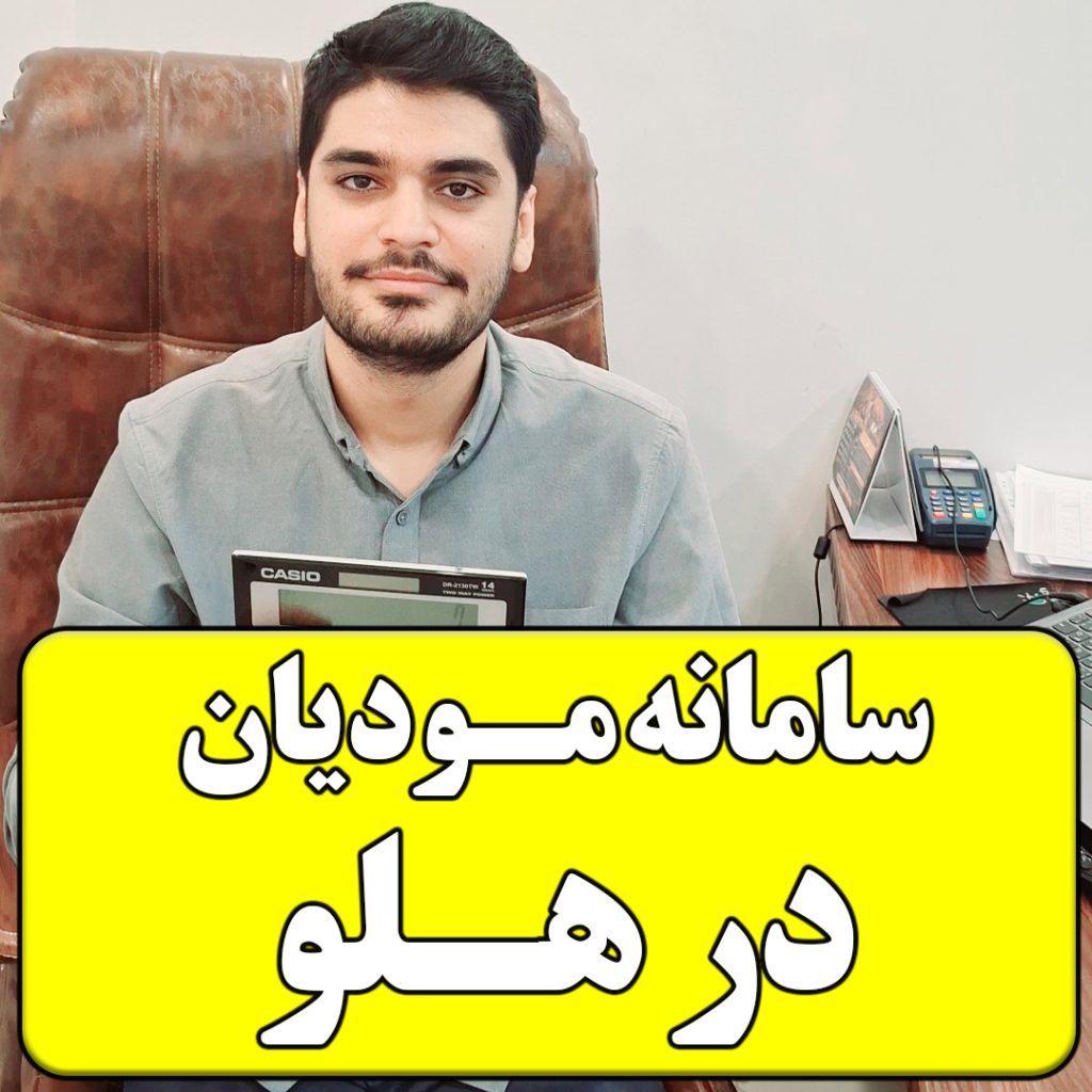 تصویر ارسال صورتحساب سامانه مودیان در نرم افزار هلو