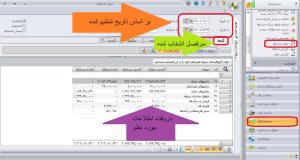 گزارش مرور حسابها در نرم افزار سپیدار12